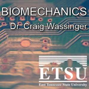 Biomechanics 6103 (Physical Therapy Program) – Craig A. Wassinger, PhD, PT